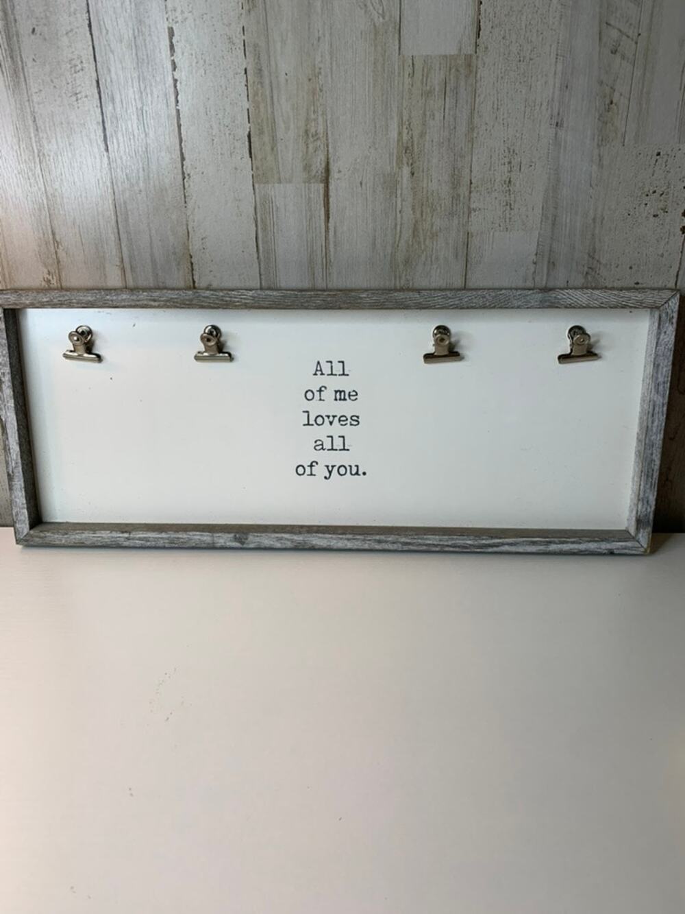 Graham & Brown Framed Wall Sign Gray Rustic Farmhouse